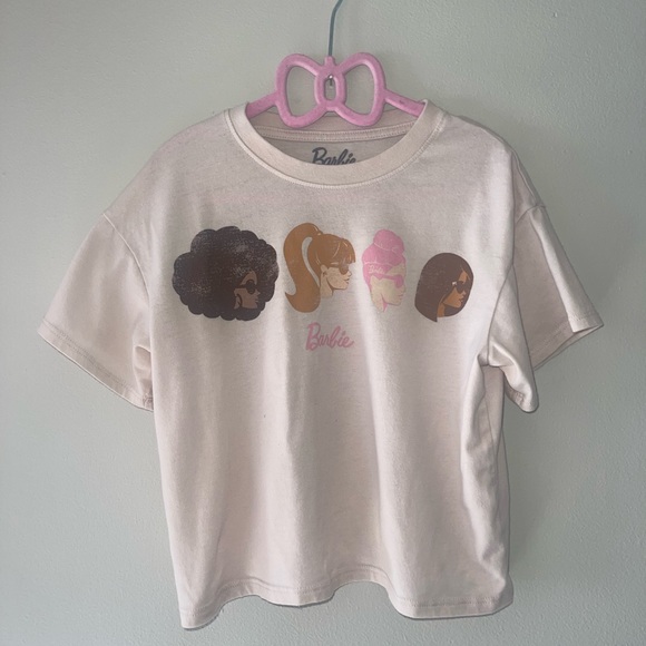 Barbie, little girls Barbie graphic top size 7/8 - Picture 1 of 3